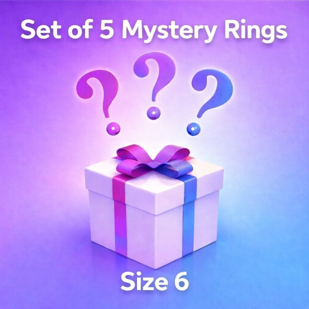#24:‎ Set of Five Size 6 Mystery Rings